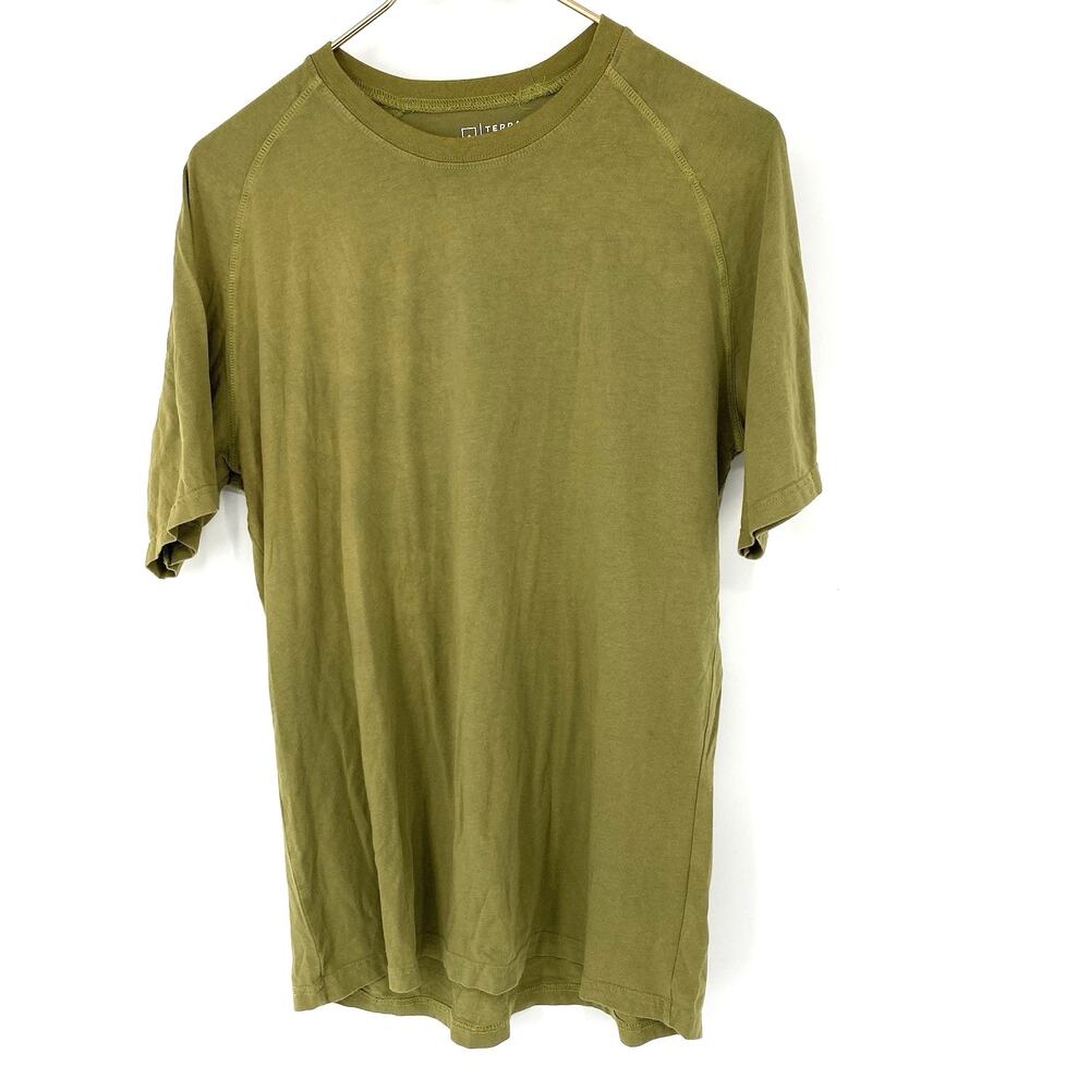 Terra Arma Olive Drab Green Crew Neck T Shirt Men's Size Large Military